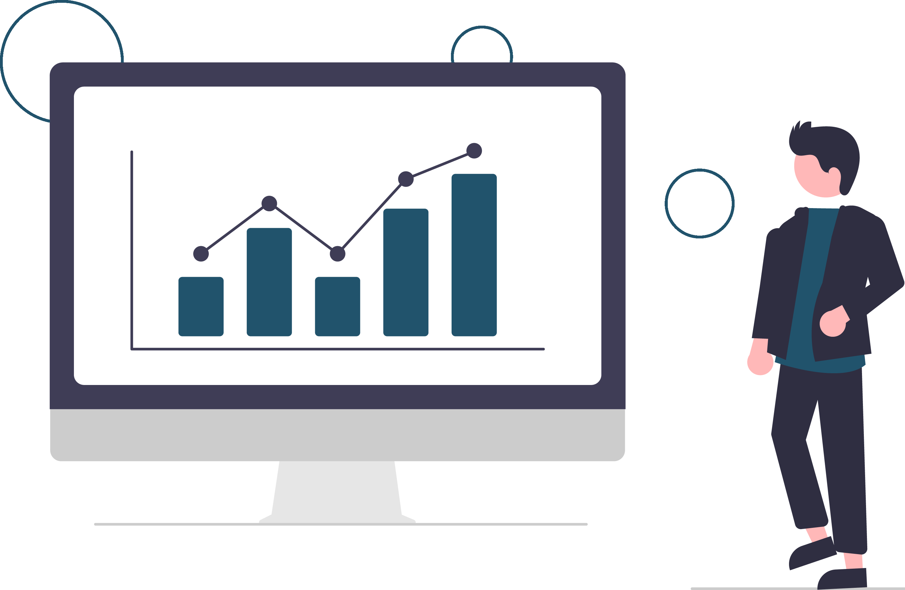 Diagram på en skjerm